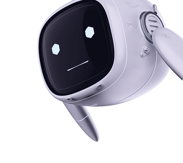 assistant artificial intelligence robot no leg isolated white 3 min